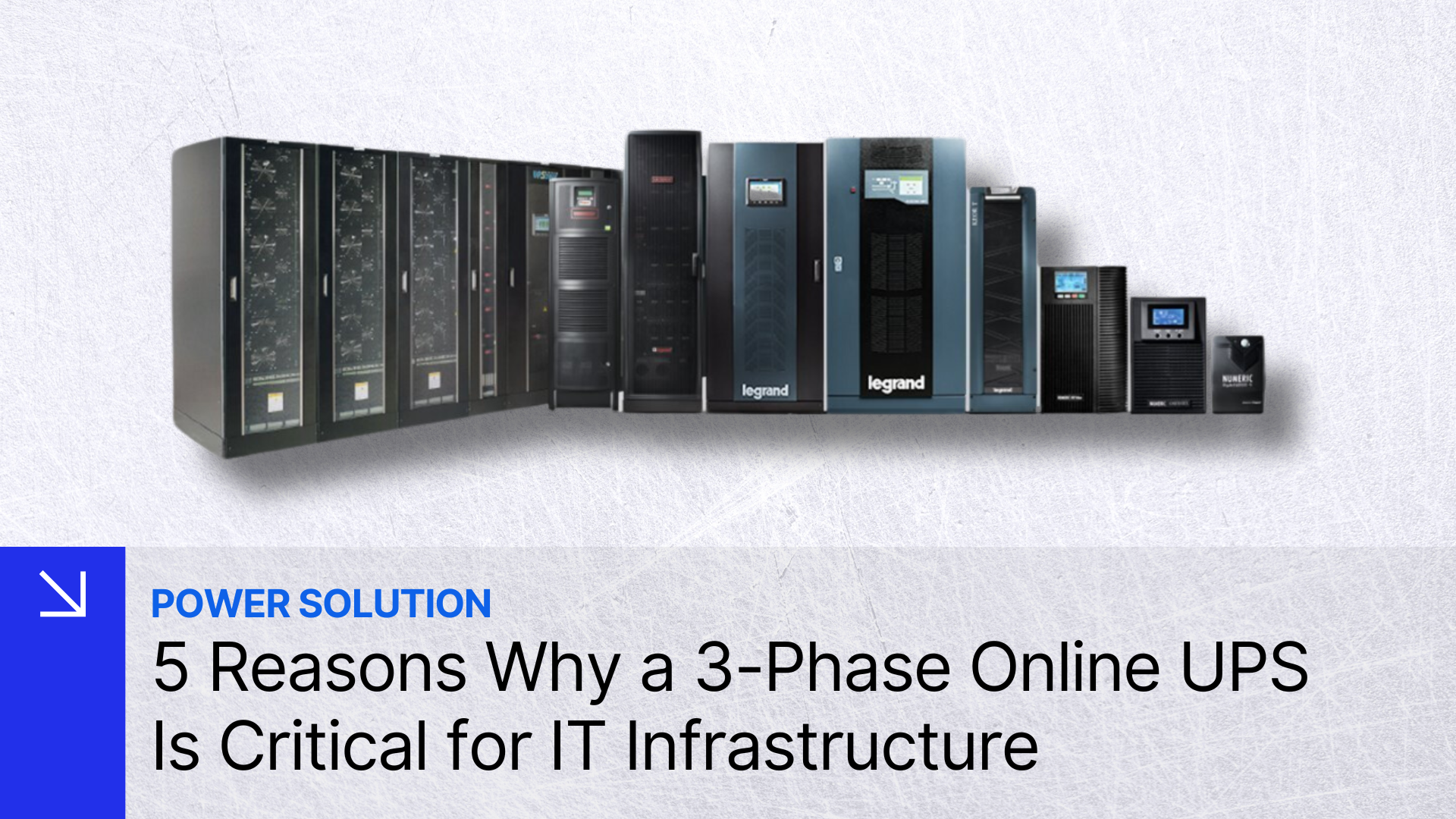 5 Reasons Why a 3-Phase Online UPS Is Critical for IT Infrastructure