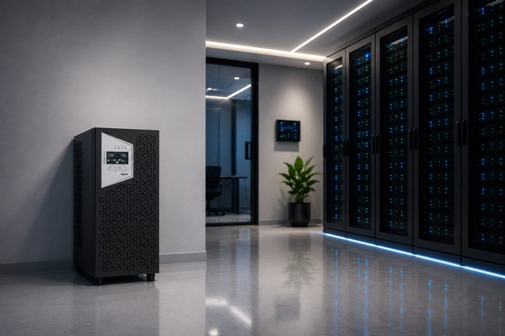 Single Phase Online UPS protecting server room equipment in Gurgaon IT companies